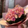ramo de 100 rosas en colores rositas